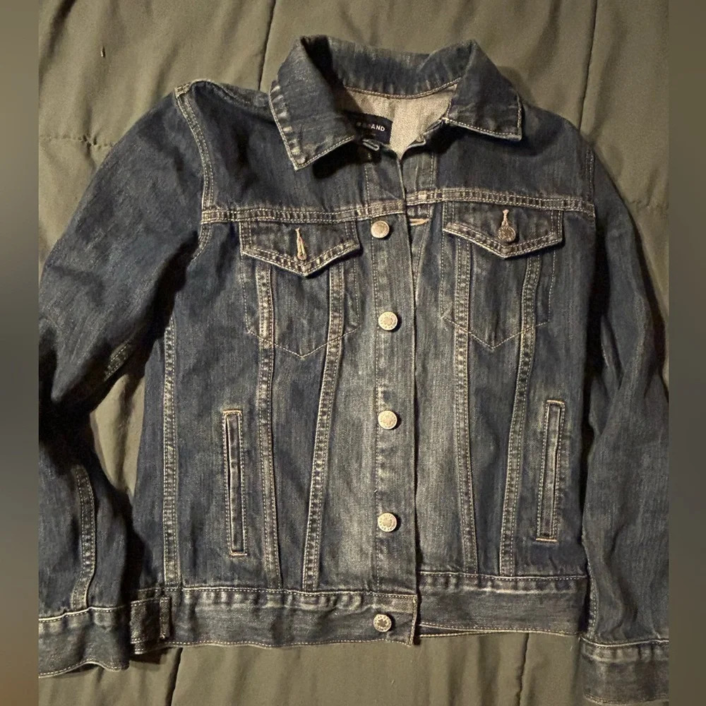 Lucky brand tomboy trucker Jean jacket button down size XS